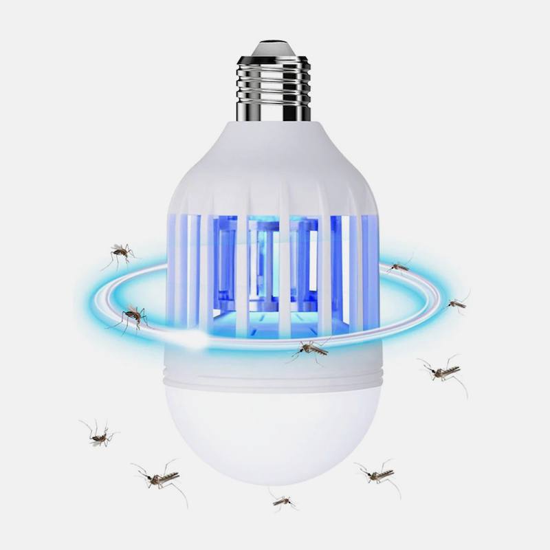 Лампа против комаров + Электрическая мухобойка + Браслет от комаров + Ловушка для комаров