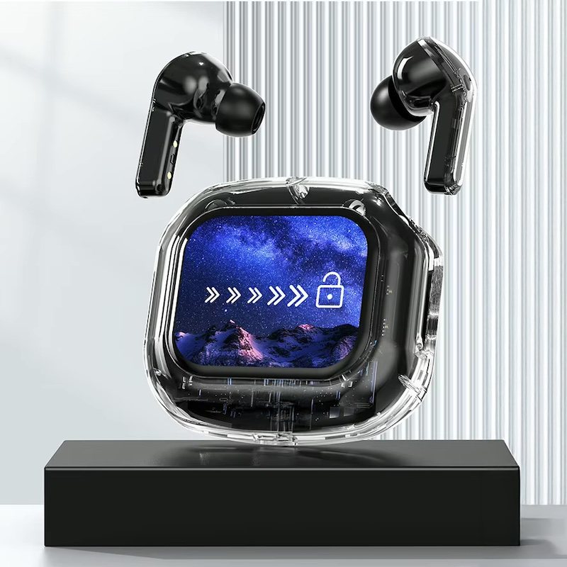 Бездротові Bluetooth навушники TWS Air Mах з LED дисплеєм