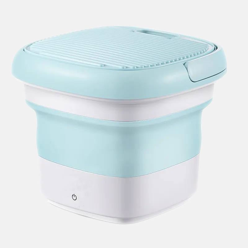 Складная стиральная машина + Портативная вращающаяся ультразвуковая стиральная машинка