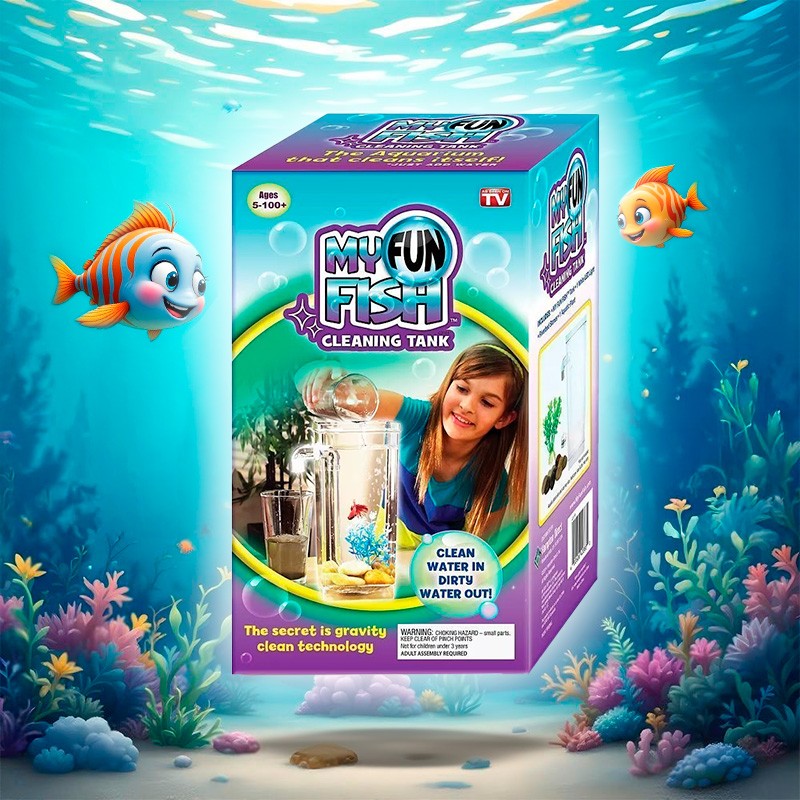 Аквариум для рыбок с самоочисткой My Fun Fish