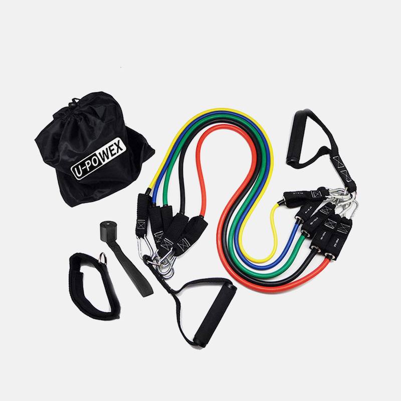 Набор трубчатых эспандеров для фитнеса 5 штук / Многофункциональный комплект + Чехол